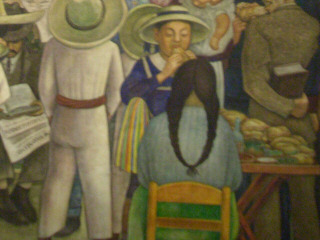 Puesto de Tortas pintado por Diego Rivera