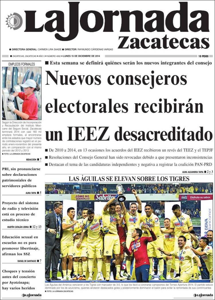 La Jornada, Zacatecas