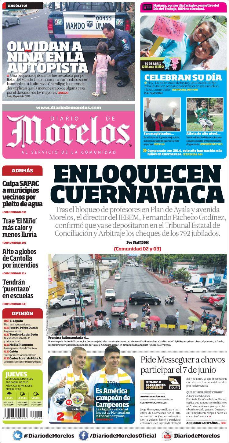 Diario de Morelos, Morelos