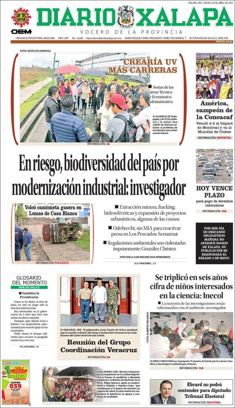 Diario de Xalapa, Veracruz