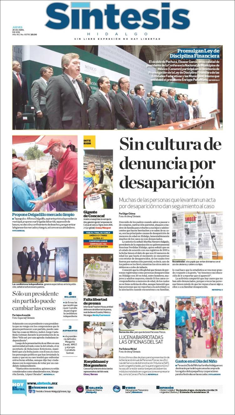 Síntesis, Hidalgo