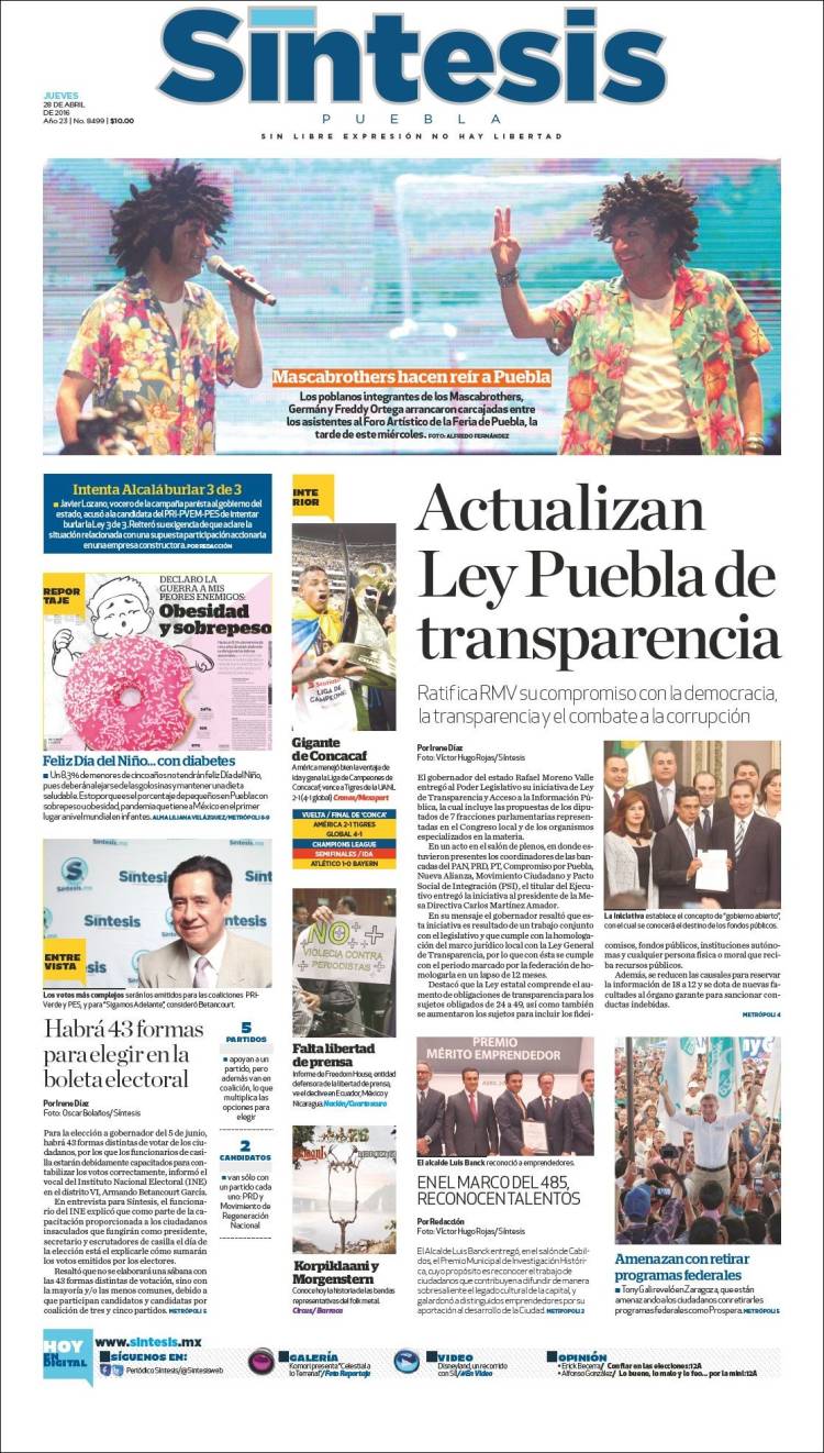Síntesis, Puebla