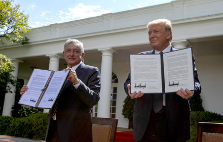 Su Excelencia Andrés Manuel López Obrador, Presidente de México, se reúne con Donald Trump en EE.UU.
