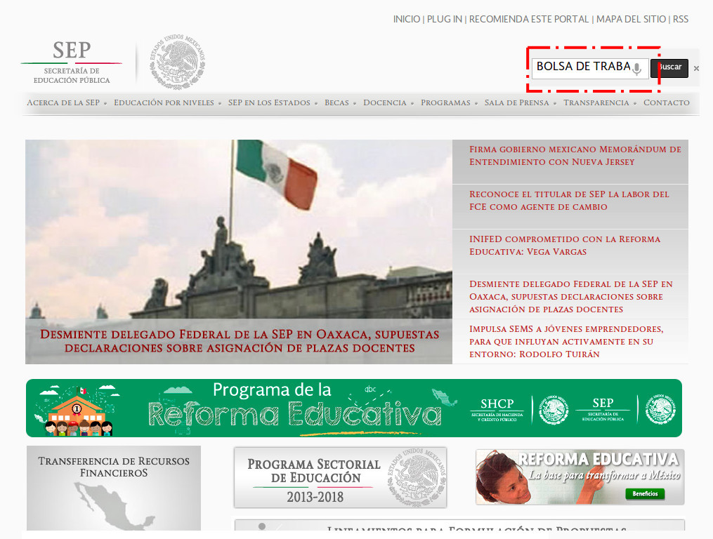Publicidad de google adsense en sitios del Gobierno Federal de México