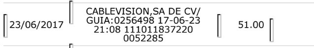 El pago del 23 de junio por 51 pesos