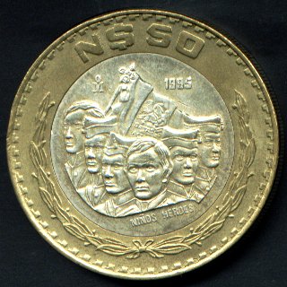 Moneda de 50 pesos Mexico