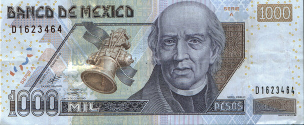 Billete de 1000 pesos Mexico