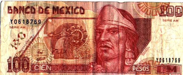 Billete de 100 pesos Mexico
