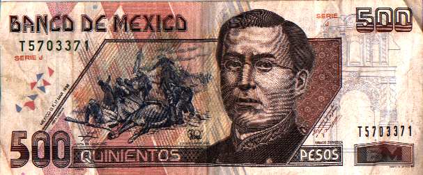 Billete de 500 pesos Mexico