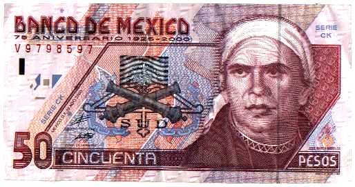 Billete de 50 pesos Mexico