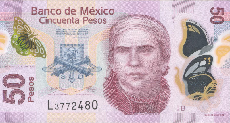 Nuevo Billete de 50  pesos Mexico