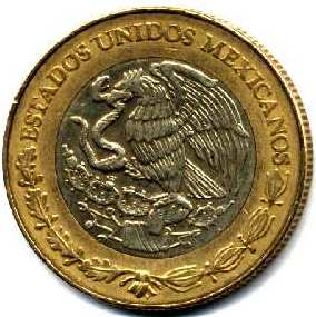 Reverso Monedas de Mexico
