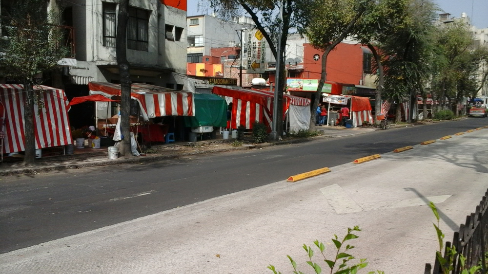 Ponciano Arriaga tomada por ambulantes