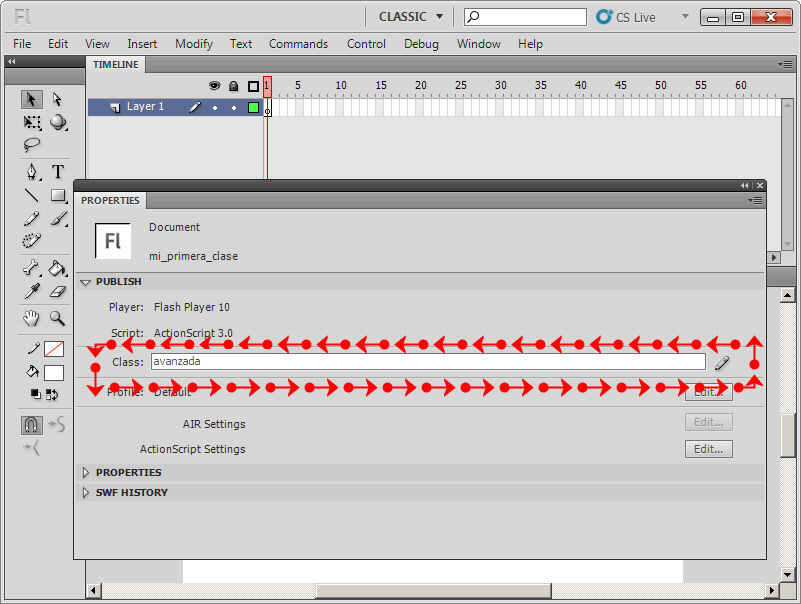 Definiendo CLASE DEL DOCUMENTO (DOCUMENT CLASS)