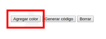 Presione el botón AGREGAR COLOR