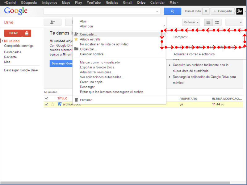 Google Drive Compartir Archivos