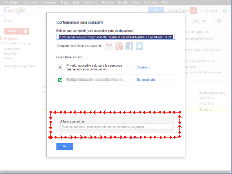 Google Drive Compartir Archivos