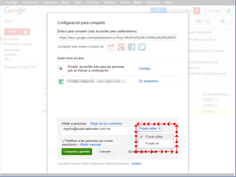 Google Drive Compartir Archivos