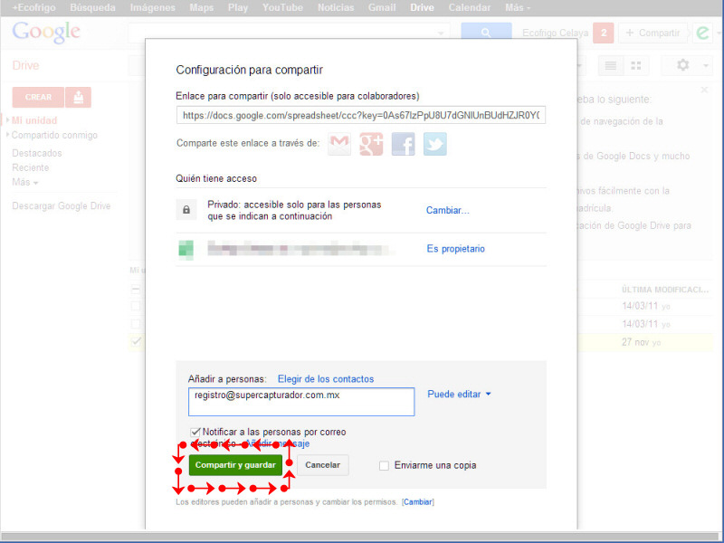 Google Drive Compartir Archivos