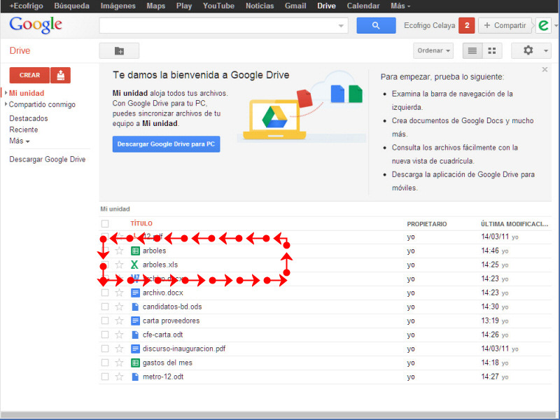 Google Drive Convertir Archivos de word y excel