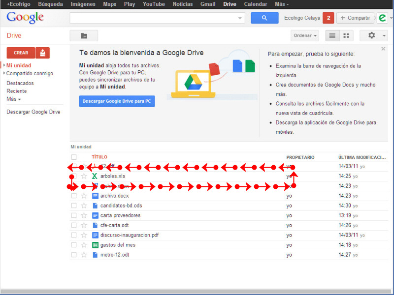 Google Drive Convertir Archivos de word y excel