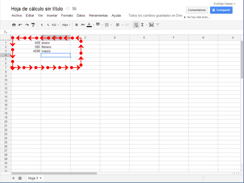 Google Drive Crear archivos de Hojas de calculo / Excel 