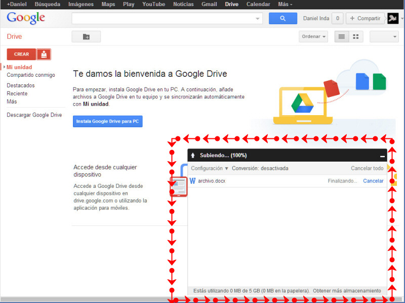 Subir archivos a Google Drive