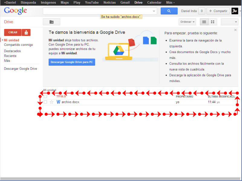 Subir archivos a Google Drive