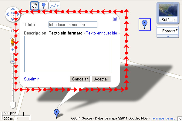 nombre y descripcion marcador de posicion marker