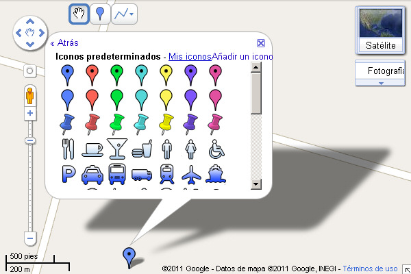 iconos marcador de posicion marker