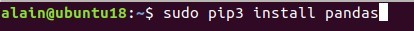 Instalar pandas para python3 en Ubuntu