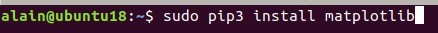 Instalar matplotlib para python3 en Ubuntu