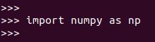 Importar la librería numpy para python