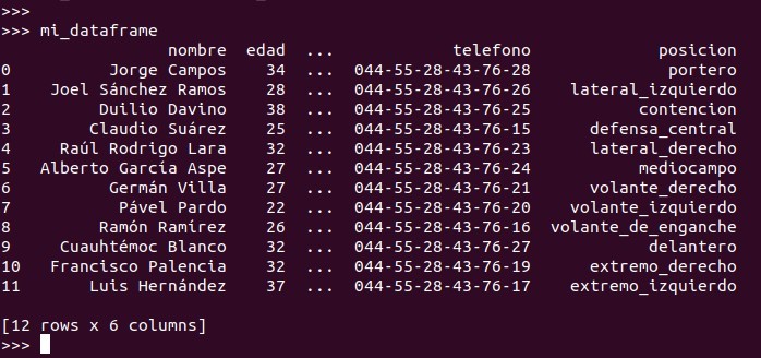 Python pandas: Creación un dataframe desde un archivo de excel