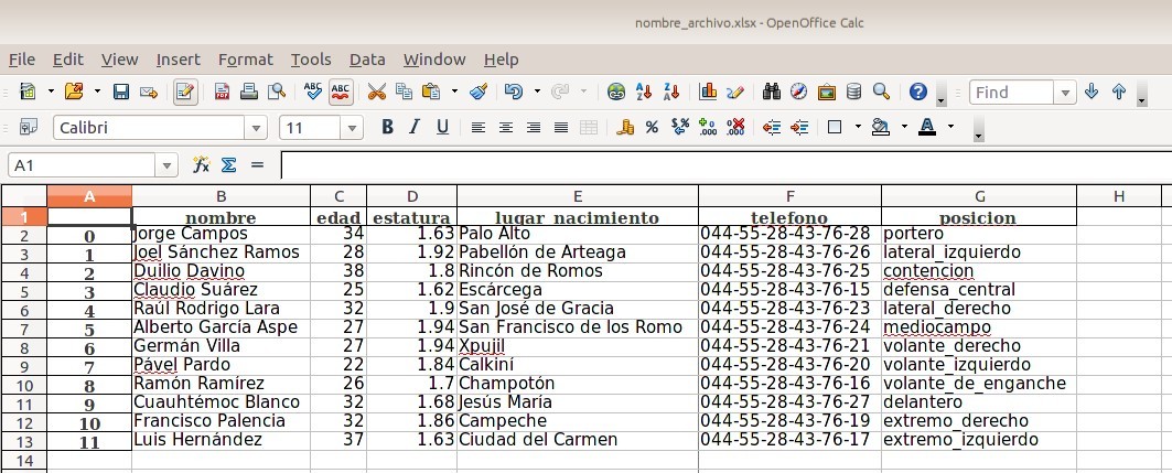 Python pandas: Exportar un dataframe a excel