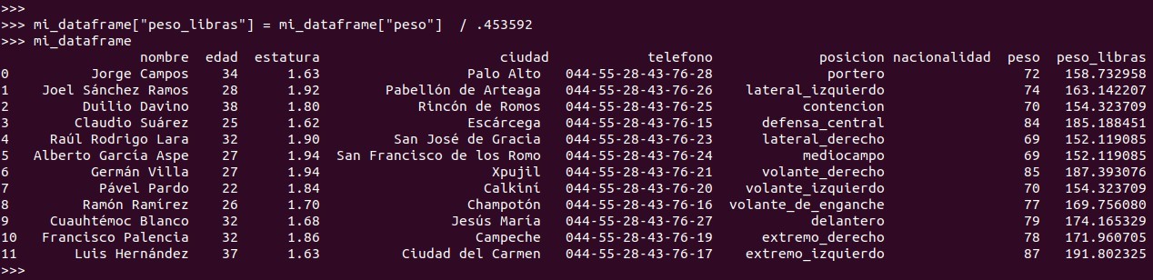 Python pandas: agregar una columna que se alimente a partir de datos en el propio dataframe