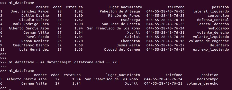 Python pandas: Es posible eliminar una o más filas tomando como referencia el valor en una de las columnas y si cumple o no una condición