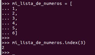 Es posible recuperar la posición de un elemento en una lista con la función INDEX 