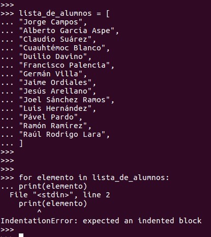 Una sangría / tabulación mal colocada implicaría que nuestro código no haga nada, produzca un error u ofrezca un resultado completamente diferente.