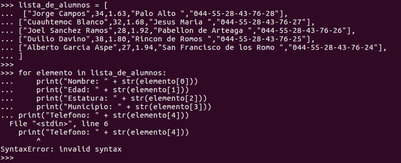 Una sangría / tabulación mal colocada implicaría que nuestro código no haga nada, produzca un error u ofrezca un resultado completamente diferente.