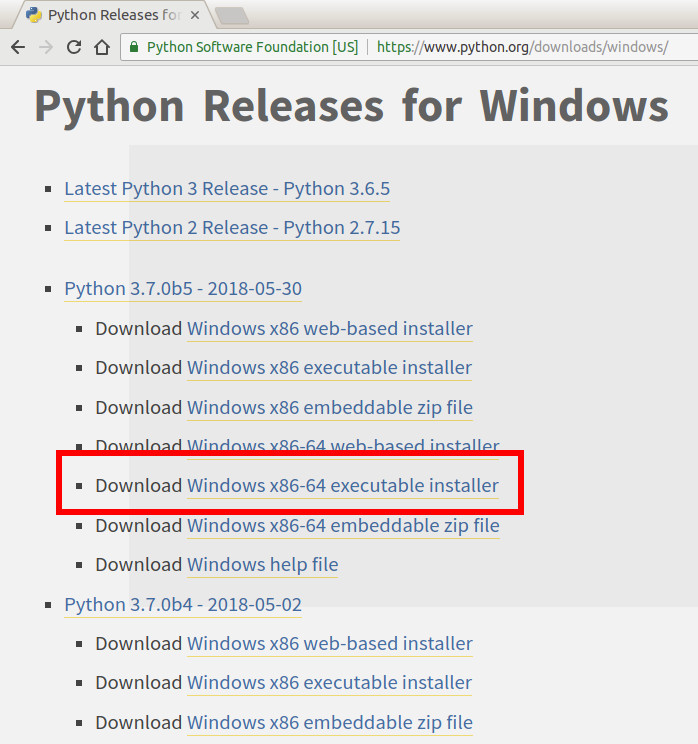 El sitio de python sigue ofreciendo la versión 2.7 y la 3 para descargar en versiones de 32 y 64 bits