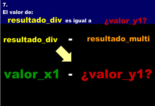 Así obtenemos la solución de nuestra proporción